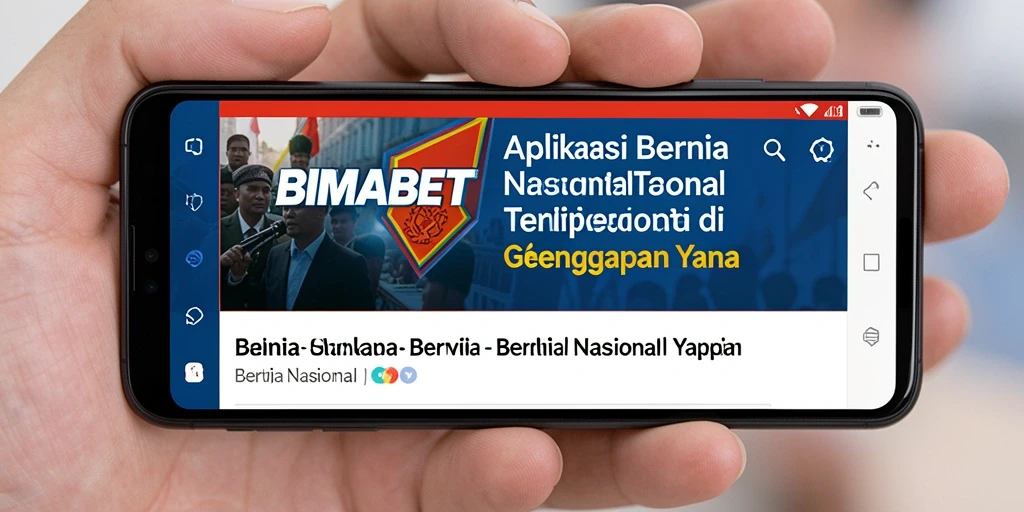 Tampilan antarmuka aplikasi BIMABET yang informatif dan menarik.