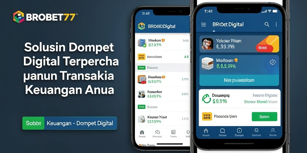 Antarmuka aplikasi BROBET77 yang modern dan intuitif.