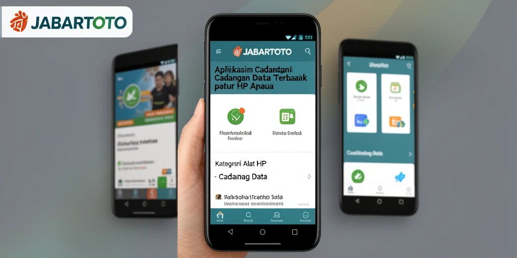 Antarmuka JABARTOTO menampilkan fitur cadangan data yang intuitif.