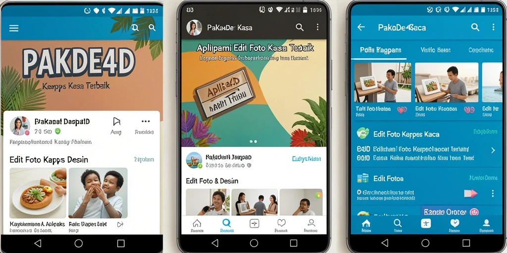 Tampilan antarmuka PAKDE4D dengan efek kertas kaca yang menakjubkan.