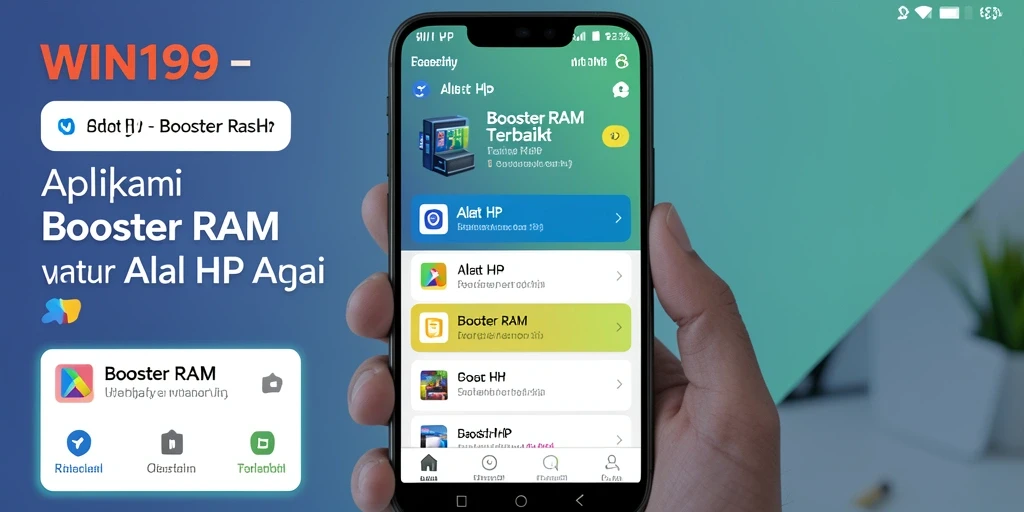 Antarmuka pengguna <strong>WIN199</strong> yang intuitif untuk pengoptimalan RAM.
