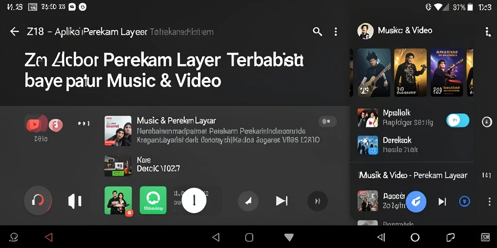 Tampilan antarmuka aplikasi Z18 untuk perekaman layar yang intuitif.